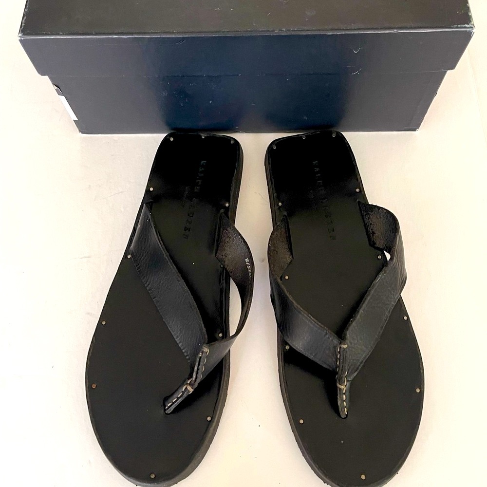 Ralph Lauren Men’s Black slippers - Picture 3 of 8